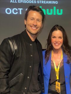 @glenpowell is @chadpowershulu & the nicest guy in Hollywood 💙🏈💛 Love this show!