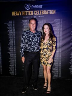 Great night out with my heavy Hitter @therealubchillin for @dolphinscancerchallenge #miamidolphins #oneteamonefight 🏈