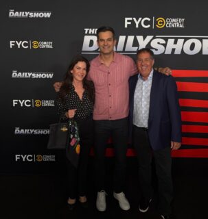 Terrific time @thedailyshow #nyc #fyc ❤️🤍💙#thedailyshow The Most Trusted Fake News in America and The Smartest Team of Real Comedians on TV