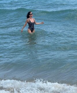 Great day for a dip 🩵 #atlanticocean #summer