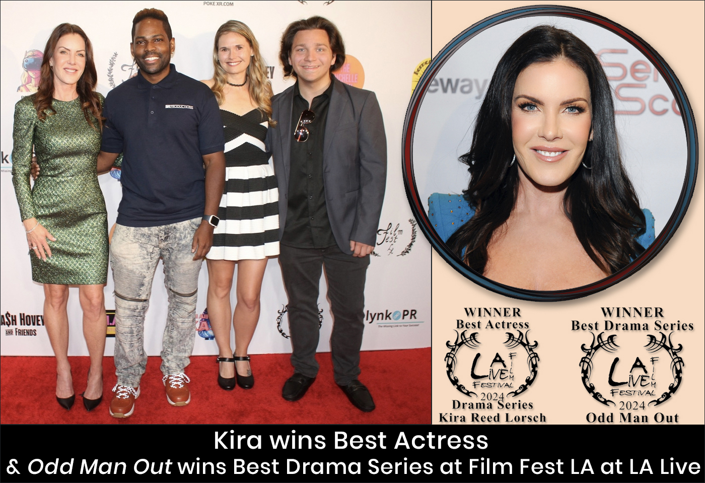 Film Fest LA and LA Live, Kira wins best actress